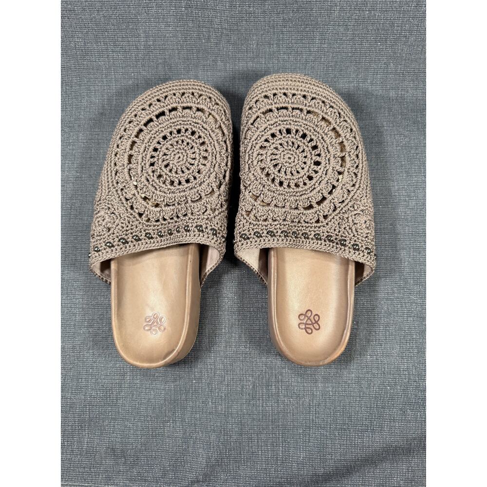 The Sak Bolinas Clog Mushroom Medallion Crochet Mule Womens 9 - Picture 16 of 16